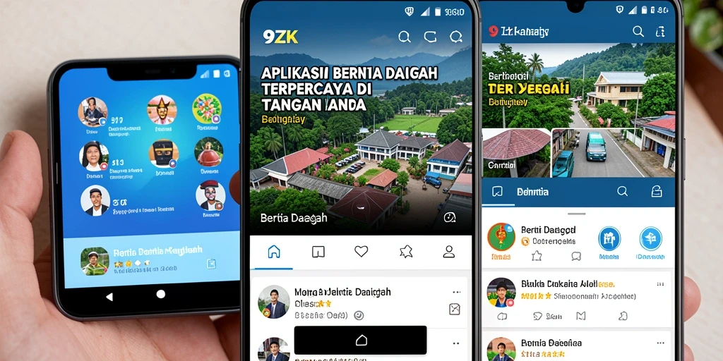 Antarmuka sederhana dan informatif dari aplikasi 9ZK.