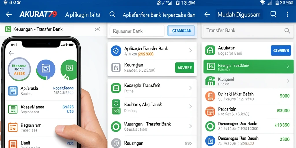 Antarmuka aplikasi AKURAT79 yang intuitif dan mudah digunakan.