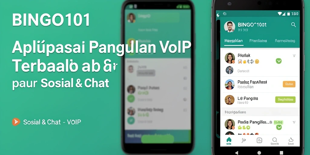 Tampilan antarmuka BINGO101 yang modern dan user-friendly.