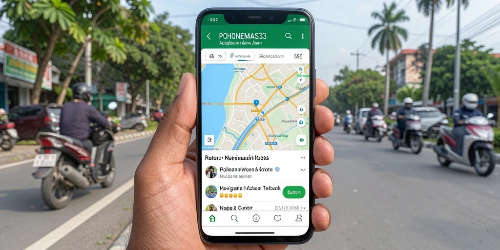 Tampilan antarmuka POHONEMAS33 dengan fitur navigasi motor yang intuitif.