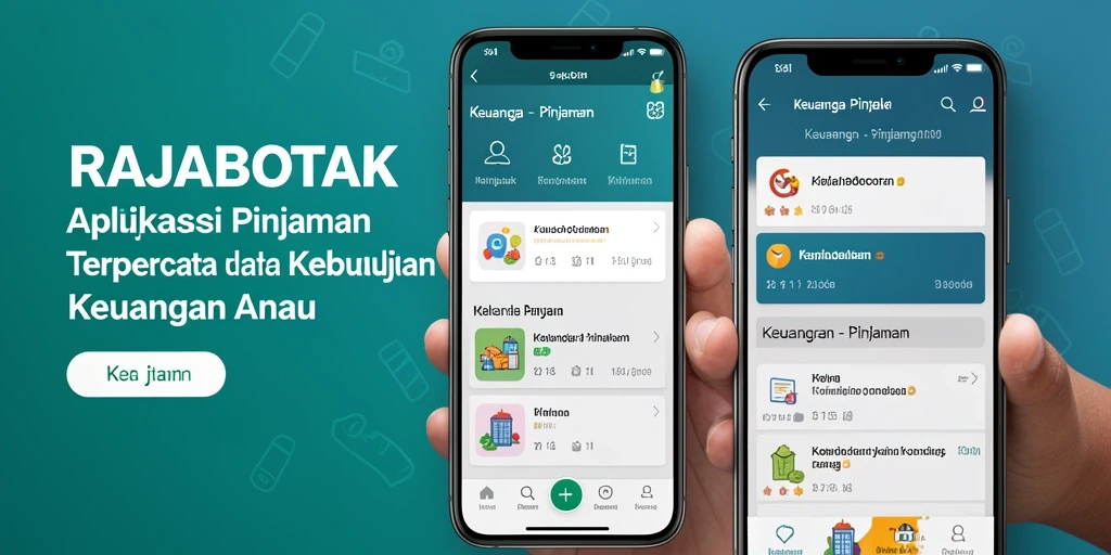 Tampilan antarmuka RAJABOTAK yang user-friendly dan informatif.