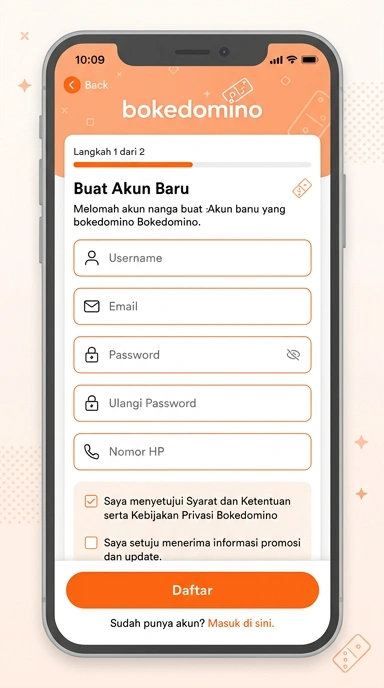 Panduan Registrasi Akun Baru Bokedomino untuk Pemain Indonesia